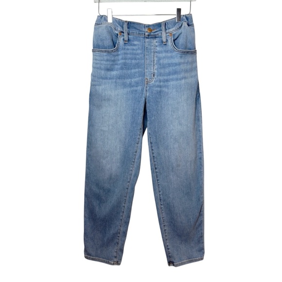 Madewell Women’s Pull On Stretch High Rise Keefe Wash Slouchy Women’s Jeans 27 - Picture 2 of 10